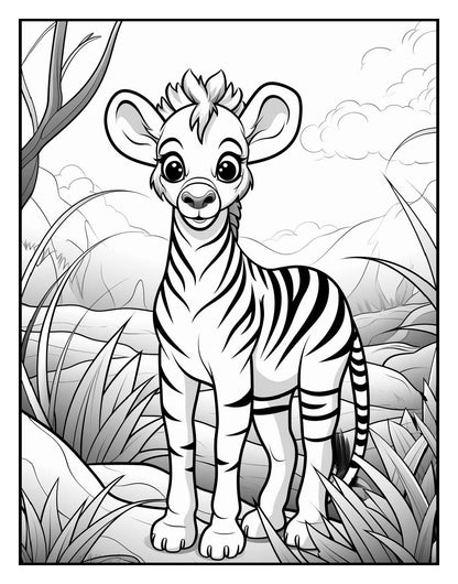 1000 Animals Kids Coloring Pages