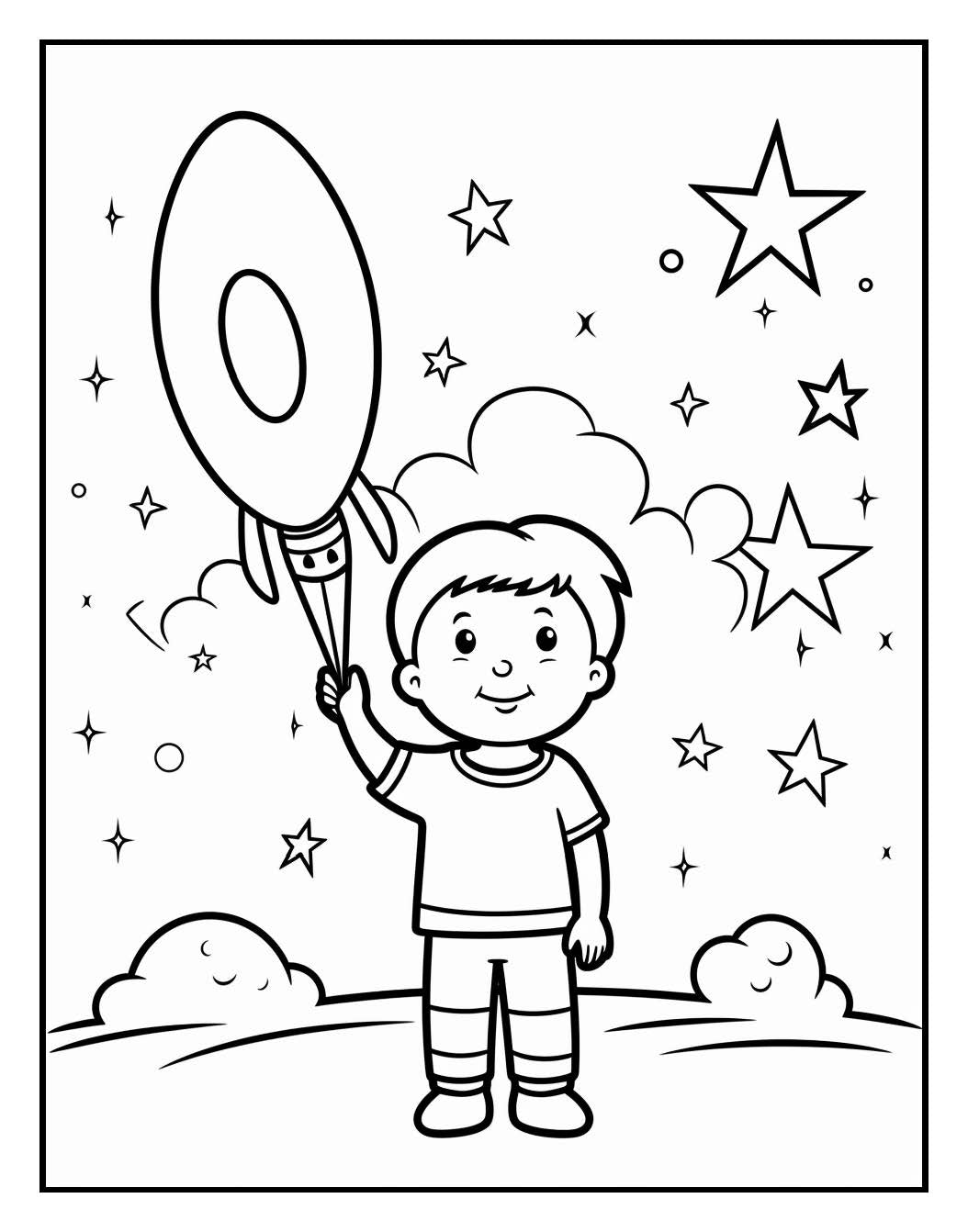 155 Space Coloring Pages For Kids Volume